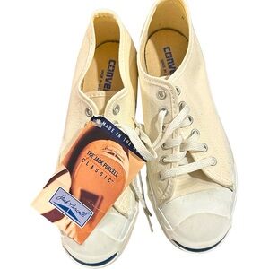 Jack Purcell Concerse Classic White Sneaker With Black Stripe Unisex Low Top.